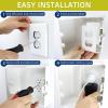 imageBaby Safety Outlet Cover BOX Patent Pending Double Lock for Much Better Toddler Proofing Easier Operation Simple 3 Step Install with Included Screws Provides Extra Space Inside for PlugsAdaptersWhite