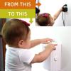 imageBaby Safety Outlet Cover BOX Patent Pending Double Lock for Much Better Toddler Proofing Easier Operation Simple 3 Step Install with Included Screws Provides Extra Space Inside for PlugsAdaptersWhite