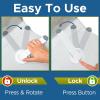 imageBaby Toilet Lock by Wappa Baby  9quotL x 4quotW  Ideal Baby Proof Toilet Lid Lock  No Tools Needed Easy Installation with 3M Adhesive  Top Safety Toilet Seat Lock  Fits Most Toilets  White 1 PackWhite
