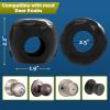 imageChild Safety Door Knob Cover 4 Pack HardtoRemove DualLock Door Handle Covers for Kids  Reusable Baby Proof Door Knob Locks  Installs Easily No Tools Needed BlackBlack