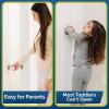 imageChild Safety Door Knob Cover 4 Pack HardtoRemove DualLock Door Handle Covers for Kids  Reusable Baby Proof Door Knob Locks  Installs Easily No Tools Needed BlackWhite