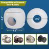 imageChild Safety Door Knob Cover 4 Pack HardtoRemove DualLock Door Handle Covers for Kids  Reusable Baby Proof Door Knob Locks  Installs Easily No Tools Needed BlackWhite
