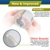imageChild Safety Door Knob Cover 4 Pack HardtoRemove DualLock Door Handle Covers for Kids  Reusable Baby Proof Door Knob Locks  Installs Easily No Tools Needed BlackWhite