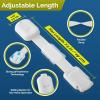 imageChild Safety Strap Locks 10 Pack Baby Locks for Cabinets and Drawers Toilet Fridge ampamp More 3M Adhesive Pads Easy Installation No Drilling Required White