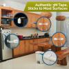 imageChild Safety Strap Locks 4Pack Baby Locks for Cabinets and Drawers Toilet Fridge ampamp More 3M Adhesive Pads Easy Installation WhiteGrayWhiteGray