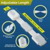 imageChild Safety Strap Locks 4Pack Baby Locks for Cabinets and Drawers Toilet Fridge ampamp More 3M Adhesive Pads Easy Installation WhiteGrayWhiteGray