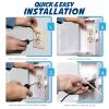 imageClear Outlet Cover Box Patented Double Lock for Much Better Toddler Proofing Easier Operation Simple 3 Step Install with Included Screws Provides Extra Space Inside for Plugs