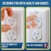 imageClear Outlet Covers 50 Pack Value Pack  Baby Safety Outlet Plug Covers  Durable ampamp Steady  Child Proof Your Outlets EasilyTransparent