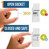 imageClear Outlet Covers 50 Pack Value Pack  Baby Safety Outlet Plug Covers  Durable ampamp Steady  Child Proof Your Outlets EasilyTransparent