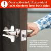 imageDoor Lever Lock 2 Pack  Prevents Toddlers from Opening Doors  Easy OneHand Operation for Adults  Durable ABS with 3M Adhesive Backing  No Tools Needed for InstallBlack