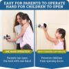 imageDoor Lever Locks 4 Pack  Prevents Toddlers from Opening Doors  Durable ABS with 3M Adhesive  Easy OneHand Operation for Adults No Tools NeededBlack