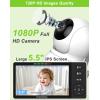 imageHelloBaby 720P 55 HD Baby Monitor with Camera and Audio No WiFi Video Baby Monitor Remote Pan Tilt Zoom Wide View Range 1080P Infant Camera Night Light Hack Proof 4000mAh Battery 1000ft1camHB6081