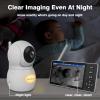 imageHelloBaby 720P 55 HD Baby Monitor with Camera and Audio No WiFi Video Baby Monitor Remote Pan Tilt Zoom Wide View Range 1080P Infant Camera Night Light Hack Proof 4000mAh Battery 1000ftHB6081Newer Version