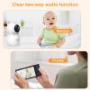 imageHelloBaby 720P 55 HD Baby Monitor with Camera and Audio No WiFi Video Baby Monitor Remote Pan Tilt Zoom Wide View Range 1080P Infant Camera Night Light Hack Proof 4000mAh Battery 1000ft1camHB6081