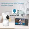 imageHelloBaby 720P 55 HD Baby Monitor with Camera and Audio No WiFi Video Baby Monitor Remote Pan Tilt Zoom Wide View Range 1080P Infant Camera Night Light Hack Proof 4000mAh Battery 1000ftHB6081Cam