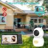 imageHelloBaby 720P 55 HD Baby Monitor with Camera and Audio No WiFi Video Baby Monitor Remote Pan Tilt Zoom Wide View Range 1080P Infant Camera Night Light Hack Proof 4000mAh Battery 1000ftHB6081Newer Version