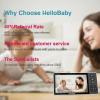 imageHelloBaby 720P 55 HD Baby Monitor with Camera and Audio No WiFi Video Baby Monitor Remote Pan Tilt Zoom Wide View Range 1080P Infant Camera Night Light Hack Proof 4000mAh Battery 1000ftHB6081Newer Version
