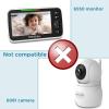 imageHelloBaby 720P 55 HD Baby Monitor with Camera and Audio No WiFi Video Baby Monitor Remote Pan Tilt Zoom Wide View Range 1080P Infant Camera Night Light Hack Proof 4000mAh Battery 1000ftHB6081Cam