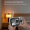 imageHelloBaby Baby Monitor with 32 IPS Screen  Baby Camera Monitor with Remote PanTiltZoom Camera No WiFi Infrared Night Vision 1000ft Wireless Connection