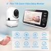 imageHelloBaby Upgrade 5 Baby Monitor with 26Hour Battery 2 Cameras PanTiltZoom 1000ft Range Video Audio Baby Monitor No WiFi VOX Night Vision 2Way Talk 8 Lullabies and TemperatureHB6550