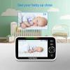 imageHelloBaby Upgrade 5 Baby Monitor with 26Hour Battery 2 Cameras PanTiltZoom 1000ft Range Video Audio Baby Monitor No WiFi VOX Night Vision 2Way Talk 8 Lullabies and TemperatureHB65502