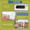 imagePower Strip Cover Box  Effectively Baby Proofs Power Strip with Patented Dual Lock Convenient Side Openings for Cords ampamp Cables Protects Small Hands ampamp FingersPower Strip Cover Box