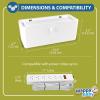 imagePower Strip Cover Box  Effectively Baby Proofs Power Strip with Patented Dual Lock Convenient Side Openings for Cords ampamp Cables Protects Small Hands ampamp FingersPower Strip Cover Box