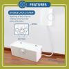 imagePower Strip Cover Box  Effectively Baby Proofs Power Strip with Patented Dual Lock Convenient Side Openings for Cords ampamp Cables Protects Small Hands ampamp FingersPower Strip Cover Box  Outlet Cover Box