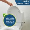 imageToilet Locks Baby Proof 2Pack Ideal Baby Proof Toilet Lid Lock with Arm  No Tools Needed Easy Installation with 3M Adhesive  Top Safety Toilet Seat Lock  Fits Most Toilets White2 Count Pack of 1