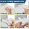 imageToilet Locks Baby Proof 2Pack Ideal Baby Proof Toilet Lid Lock with Arm  No Tools Needed Easy Installation with 3M Adhesive  Top Safety Toilet Seat Lock  Fits Most Toilets White2 Count Pack of 1