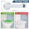 imageToilet Locks Baby Proof 2Pack Ideal Baby Proof Toilet Lid Lock with Arm  No Tools Needed Easy Installation with 3M Adhesive  Top Safety Toilet Seat Lock  Fits Most Toilets White2 Count Pack of 1