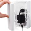 imageBaby Safety Outlet Cover Box 2 Pack Double Lock for Much Better Toddler Proofing Easier Operation Simple 3 Step Install with Included Screws Provides Extra Space Inside for Plugs 2 Pack White2 Count  Pack of 1 
