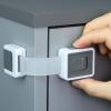 imageChild Safety Locks 4Pack  Baby Proof Cabinets Drawers Toilets ampamp Appliances Adjustable Strap Length Double Lock Option  Easy Latch for Adults to Open4 Count Pack of 1