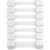 imageChild Safety Strap Locks 10 Pack Baby Locks for Cabinets and Drawers Toilet Fridge ampamp More 3M Adhesive Pads Easy Installation No Drilling Required White