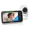 imageHelloBaby Upgrade 5 Baby Monitor with 26Hour Battery 2 Cameras PanTiltZoom 1000ft Range Video Audio Baby Monitor No WiFi VOX Night Vision 2Way Talk 8 Lullabies and TemperatureHB6550
