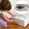 imagePower Strip Cover Box  Effectively Baby Proofs Power Strip with Patented Dual Lock Convenient Side Openings for Cords ampamp Cables Protects Small Hands ampamp FingersPower Strip Cover Box