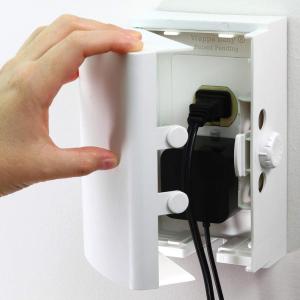 imageBaby Safety Outlet Cover BOX Patent Pending Double Lock for Much Better Toddler Proofing Easier Operation Simple 3 Step Install with Included Screws Provides Extra Space Inside for PlugsAdaptersWhite