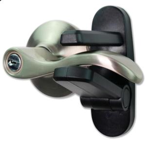 imageDoor Lever Lock 2 Pack  Prevents Toddlers from Opening Doors  Easy OneHand Operation for Adults  Durable ABS with 3M Adhesive Backing  No Tools Needed for InstallBlack