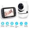 imageHelloBaby Baby Monitor with Remote PanTiltZoom Camera and 32 LCD Screen Infrared Night Vision BlackBlack