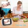 imageHelloBaby Baby Monitor with Remote PanTiltZoom Camera and 32 LCD Screen Infrared Night Vision BlackBlack