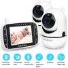 imageHelloBaby Baby Monitor with Remote PanTiltZoom Camera and 32 LCD Screen Infrared Night Vision BlackBlack