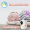 imageHelloBaby Baby Monitor with Remote PanTiltZoom Camera and 32 LCD Screen Infrared Night Vision BlackGold