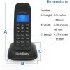 imageHelloBaby DECT 60 Cordless Phone with 4 Handsets for Home Landline Phone with Caller IDCall Waiting Call Block FullDuplex Handset Speakerphone Reliable 1000ft RangeHB16882