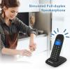 imageHelloBaby DECT 60 Cordless Phone with 4 Handsets for Home Landline Phone with Caller IDCall Waiting Call Block FullDuplex Handset Speakerphone Reliable 1000ft RangeHB16883