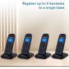 imageHelloBaby DECT 60 Cordless Phone with 4 Handsets for Home Landline Phone with Caller IDCall Waiting Call Block FullDuplex Handset Speakerphone Reliable 1000ft RangeHB16884