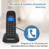 imageHelloBaby DECT 60 Cordless Phone with 4 Handsets for Home Landline Phone with Caller IDCall Waiting Call Block FullDuplex Handset Speakerphone Reliable 1000ft RangeHB16881