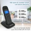 imageHelloBaby DECT 60 Cordless Phone with 4 Handsets for Home Landline Phone with Caller IDCall Waiting Call Block FullDuplex Handset Speakerphone Reliable 1000ft RangeHB16882