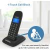 imageHelloBaby DECT 60 Cordless Phone with 4 Handsets for Home Landline Phone with Caller IDCall Waiting Call Block FullDuplex Handset Speakerphone Reliable 1000ft RangeHB16881