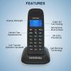imageHelloBaby DECT 60 Cordless Phone with 4 Handsets for Home Landline Phone with Caller IDCall Waiting Call Block FullDuplex Handset Speakerphone Reliable 1000ft RangeHB16881
