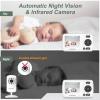 imageHelloBaby Monitor with Camera and Audio 1000ft Long Range Video MonitorNo WiFi Night Vision VOX ModePower Saving 24 Portable Travel Screen Safety Camera for BabyPet Plug ampamp PlayHB30